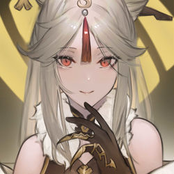This is a pixiv picture whose title is Ningguang.