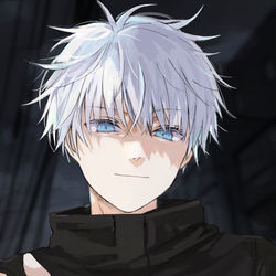 This is a pixiv picture whose title is 呪霊視点の五条先生.