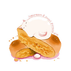 This is a pixiv picture whose title is アイスクリームポテトタルト.
