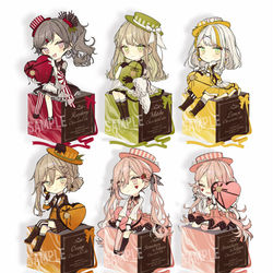This is a pixiv picture whose title is コラボカフェ 描き下ろしSD.