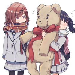 This is a pixiv picture whose title is (事務所まで)頑張れ小糸ちゃん.