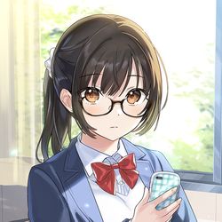 This is a pixiv picture whose title is 【朗報】俺の許嫁になった地味子、家では可愛いしかない。.