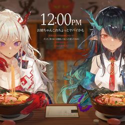 This is a pixiv picture whose title is 12:00PM.