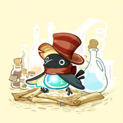 This is a pixiv picture whose title is 【PFMOH】水飲鳥ベヌ【治癒者】.