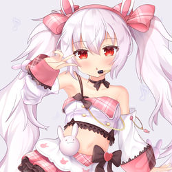 This is a pixiv picture whose title is ウサウサ星からやってきたアイドル.