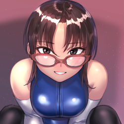 This is a pixiv picture whose title is MEGANE.