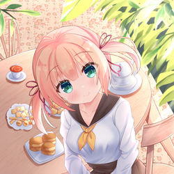 This is a pixiv picture whose title is お茶会クリス.