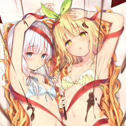 This is a pixiv picture whose title is 唯花ちゃん＆小春先輩バレンタイン.