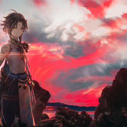 This is a pixiv picture whose title is 魈· SkysounD.