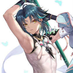 This is a pixiv picture whose title is 魈.