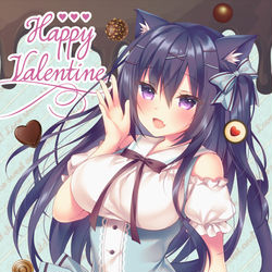 This is a pixiv picture whose title is はっぴーばれんたいん.