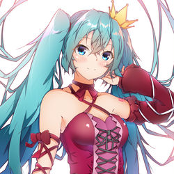 This is a pixiv picture whose title is ヴィンテージドレスミクさん.
