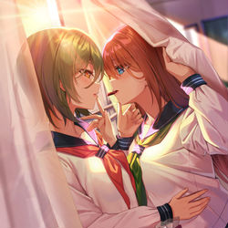 This is a pixiv picture whose title is バレンタインの百合.
