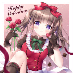 This is a pixiv picture whose title is 🌹❤️Happy Valentine❤️🌹.