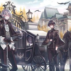 This is a pixiv picture whose title is 死神の来訪（色味調整）.