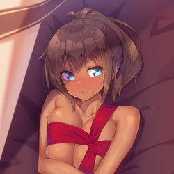 This is a pixiv picture whose title is 食べて？.
