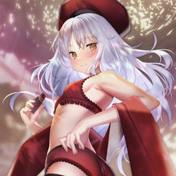 This is a pixiv picture whose title is 下着カレンちゃん.