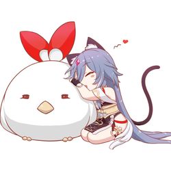 This is a pixiv picture whose title is 奶猫小识❤️neko.