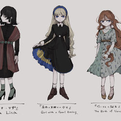 This is a pixiv picture whose title is 名画のワンピース.