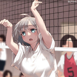 This is a pixiv picture whose title is セッター系女子.