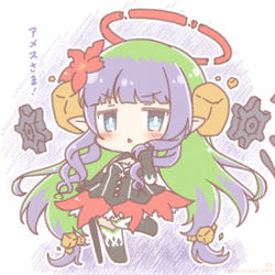 This is a pixiv picture whose title is アメスさま！.