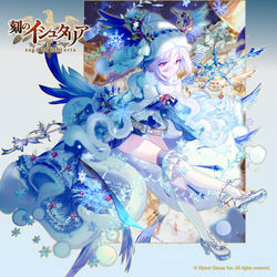This is a pixiv picture whose title is 【刻のイシュタリア】聖雪の黒鳥メティス.