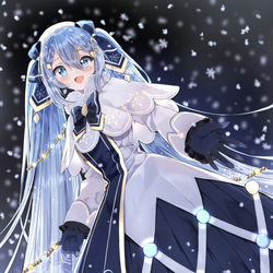 This is a pixiv picture whose title is 雪ミクちゃん2021.