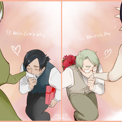 This is a pixiv picture whose title is バレンタイン!!.