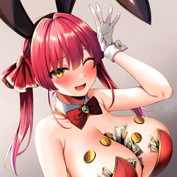 This is a pixiv picture whose title is バニーマリン.