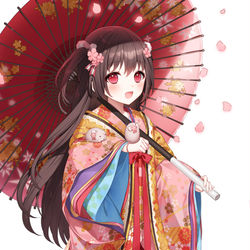 This is a pixiv picture whose title is 「仕事絵」林崎夢野・契約ver..