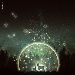 This is a pixiv picture whose title is Moon Shadows.