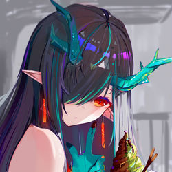 This is a pixiv picture whose title is 夕.