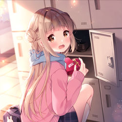 This is a pixiv picture whose title is 誤って告白しちゃう女の子.