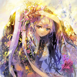 This is a pixiv picture whose title is 光と遊ぶ.