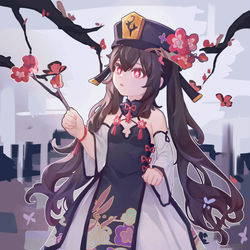 This is a pixiv picture whose title is 还是胡桃⸜₍๑•⌔•๑ ₎⸝.