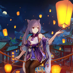 This is a pixiv picture whose title is 刻晴.