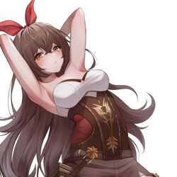 This is a pixiv picture whose title is アンバー.