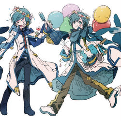 This is a pixiv picture whose title is おたおめいと！.