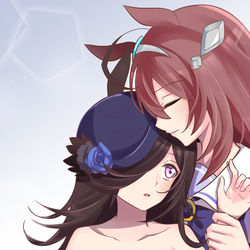 This is a pixiv picture whose title is ライスシャワー&ミホノブルボン.