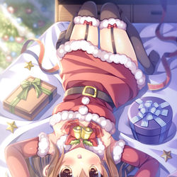 This is a pixiv picture whose title is クリスマスりくちゃん.