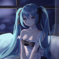 This is a pixiv picture whose title is 初音ミク.