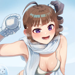 This is a pixiv picture whose title is マフラービキニ奈緒.