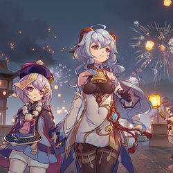 This is a pixiv picture whose title is 灯海踱步.