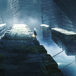 This is a pixiv picture whose title is 空中遗迹.