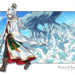 This is a pixiv picture whose title is 【PFMOH】ウスイ【治癒者】.