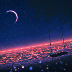 This is a pixiv picture whose title is Lonely swing.