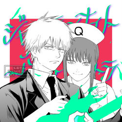 This is a pixiv picture whose title is チェンソーマン.