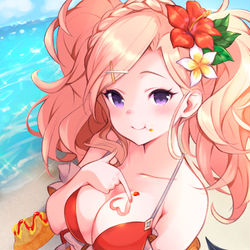 This is a pixiv picture whose title is 水着アーミラ.