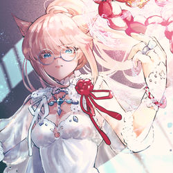 This is a pixiv picture whose title is 【skeb】一見厳しそうな子【よそのこ】.