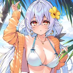 This is a pixiv picture whose title is 水着ラプアさん.